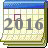 Image of a 2016 calendar