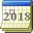 Image of a 2018 calendar