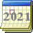 Image of a 2021 calendar