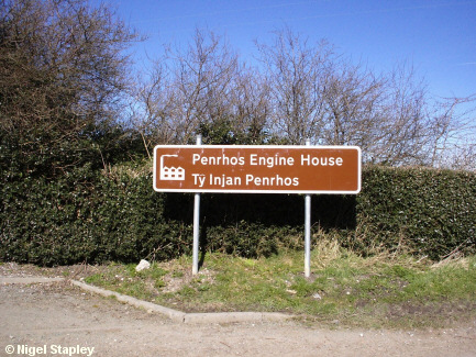 Picture of a sign indicating an engine house