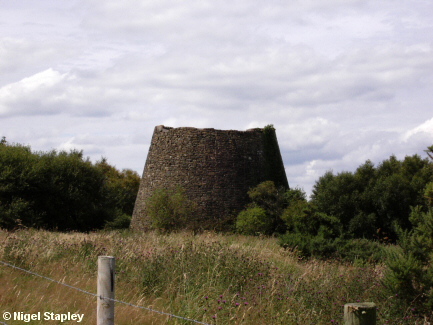 Picture of old stone chimney