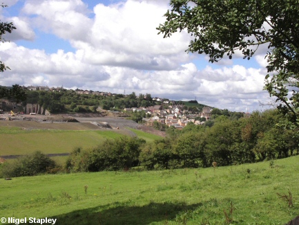 Picture of a village seen from a distance