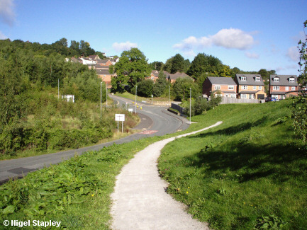 Photo looking towards a road junction