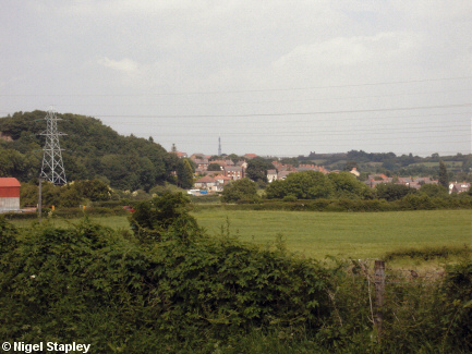 Picture of a village from a distance