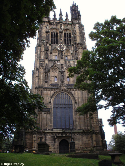 Picture of a 16th century stone church tower
