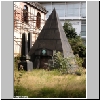 Picture of a tomb shaped like a pyramid