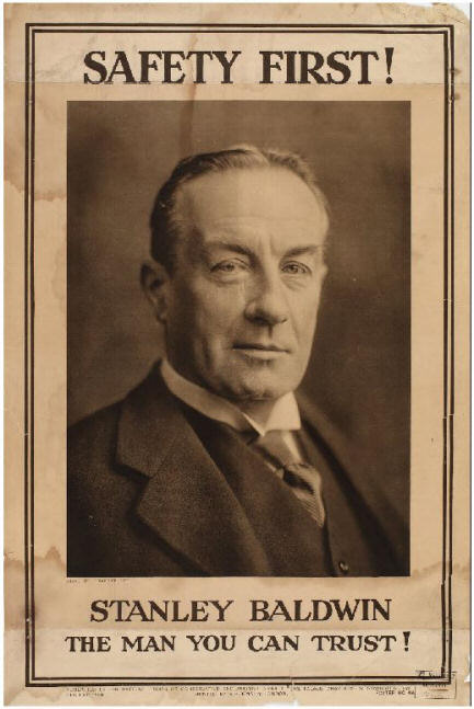 Election poster for Stanley Baldwin, 1929