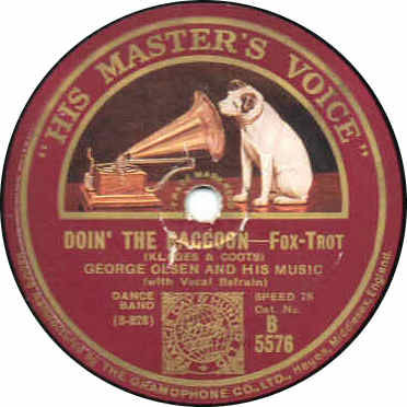 Picture of the label of 'Doin' The Raccoon' by George Olsen And His Music