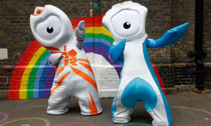 Photo of the mascots for the 2012 Olympics