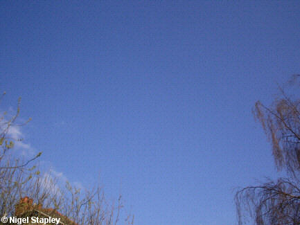 Photo of a blue sky without vapour trails