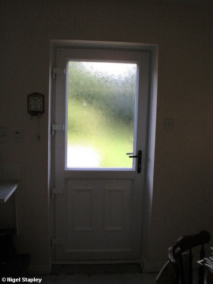 Picture of the inside of a new uPVC back door