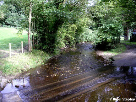 Photo of the ford of the River Cegidog at Lower Lodge