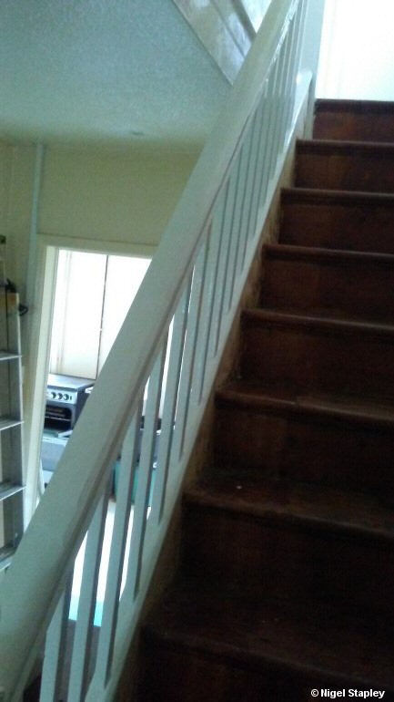 Photo of painted banisters