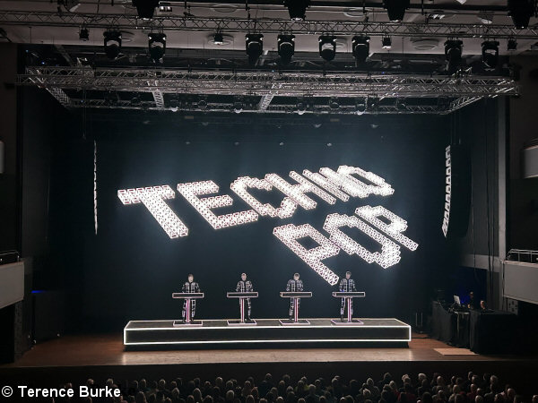 Photo of Kraftwerk on stage at the Civic Hall, Wolverhampton, 21/05/26. � Terence Burke